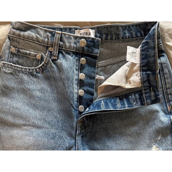 New Revolve Pistola Women Cassie Crop Jeans Fairside Vintage Wash Sz 26 Rtl $156 - Picture 5 of 13